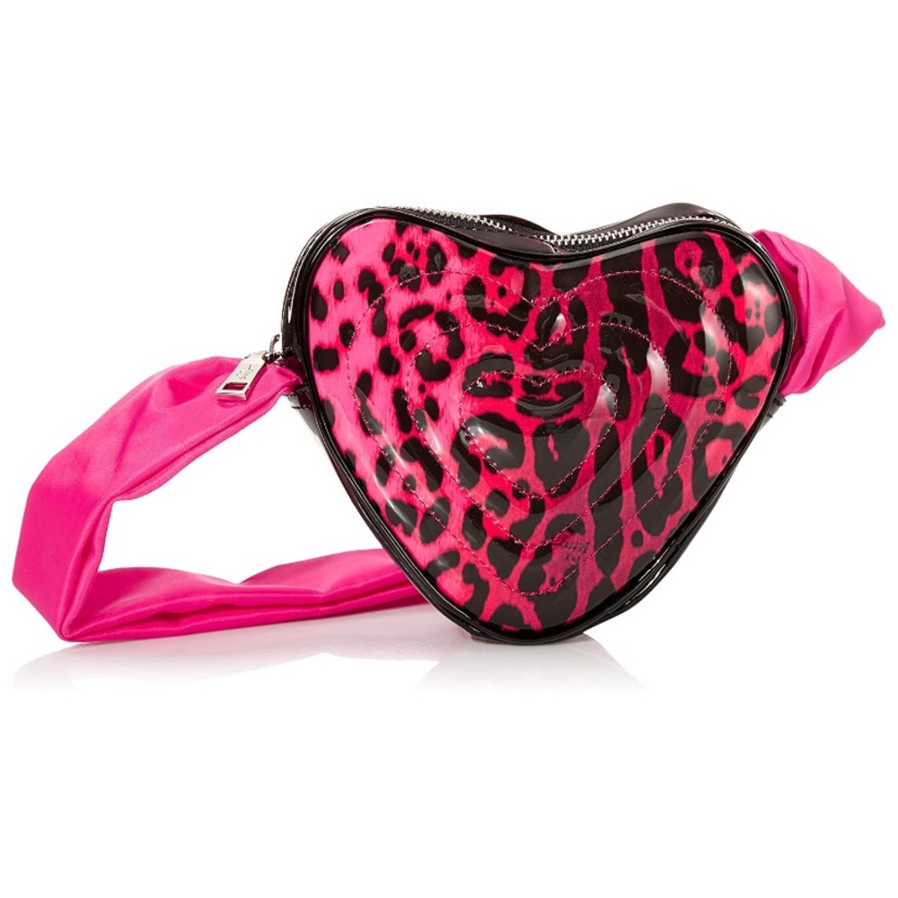 Betsey Johnson crossbody bag pink and fun. Great for a teen or preteen.